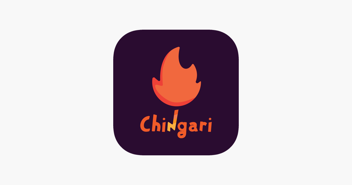 The Chingari logo shows an orange flame on a black background. Chingari is one of the best alternatives to TikTok in 2025.