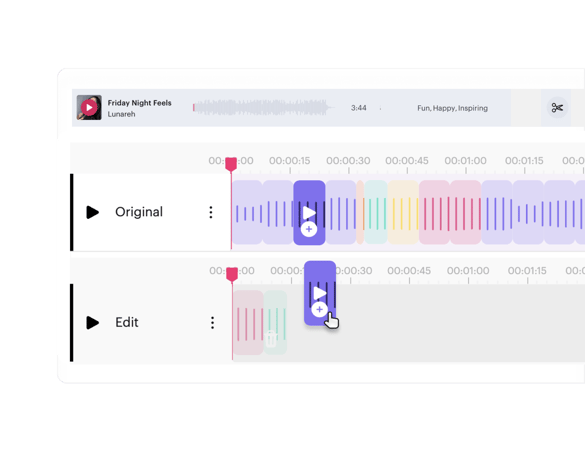 Feature showcasing editable music for videos, podcast and film from Soundstripe's online music library.
