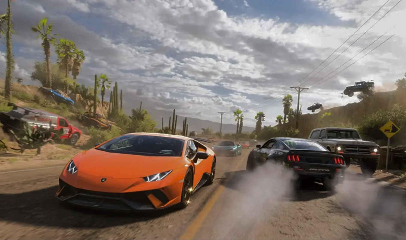 Sports cars speed by as film producers seek SFX from Soundstripe’s top royalty free music site.